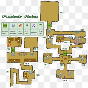 Rune Factory Ds Map, HD Png Download - ruins png