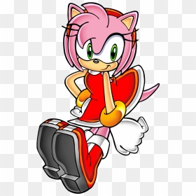 Amy Rose - Amy Sonic Adventure Artwork, HD Png Download - vhv