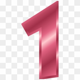 Pink Number 1 Clipart, HD Png Download - number one png