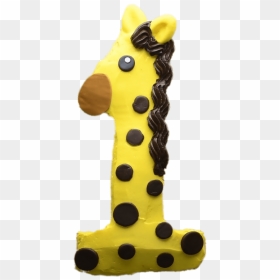 Giraffe Number 1 Cake Clip Arts - Giraffe Cake Number 1, HD Png Download - number one png