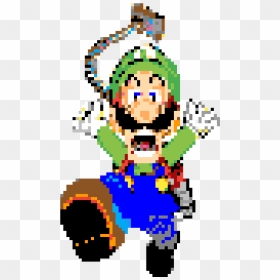 Luigi's Mansion Pixel Art, HD Png Download - luigi's mansion png
