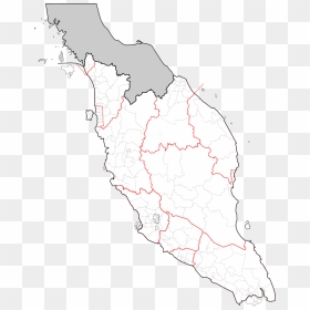 Peninsular Malaysia Blank Map - Peninsular Malaysia Map Vector, HD Png Download - blank flag png