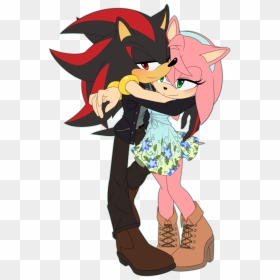 #shadamy #shadow #shadowthehedgehog #amy #amyrose #rose - Amy Rose Y Shadow, HD Png Download - amy rose png
