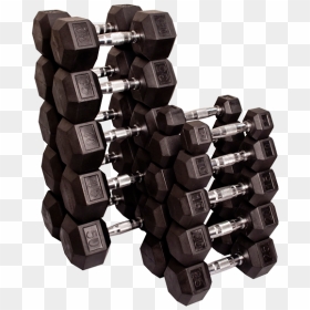 Body Solid Hex Dumbbells, HD Png Download - dumbell png