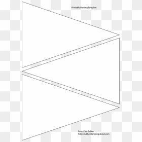 Printable Paper Bunting Template, HD Png Download - blank flag png