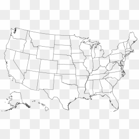 Blank Map Of United States Of America , Png Download - Florida Red Bellied Turtle Range, Transparent Png - blank flag png