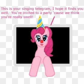 Mlp Pinkie Singing Telegram, HD Png Download - pinkie pie png
