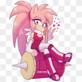 #amy #rose #pink #queen #💖 #best #girl #from #sonic - Amy And Sonic Fan Art, HD Png Download - amy rose png