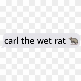 Carl The Wet Rat - Parallel, HD Png Download - wet emoji png