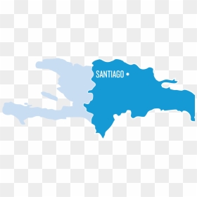 Dominican Republic Map Silhouette, HD Png Download - dominican flag png