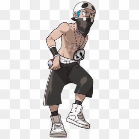 0%0 0 0 0 Pokémon Sun And Moon Cartoon Joint Male Standing - Pokemon Team Skull Grunt, HD Png Download - pokemon sun and moon png