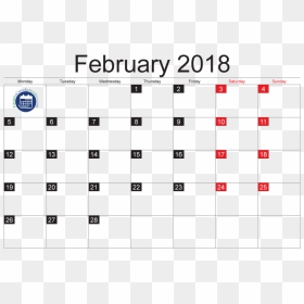 February 2018 Calendar Cute, February Cute Calendar, - Many Days In February, HD Png Download - february png