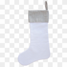 Snowy White Stocking 1 - Sock, HD Png Download - stocking png