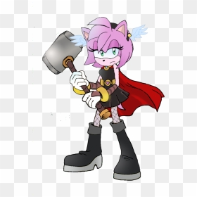No Caption Provided - Cartoon, HD Png Download - amy rose png