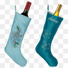 Embroider Buddy Stockings Make Great Wine Sleeves - Wine Bottle Vector, HD Png Download - stocking png