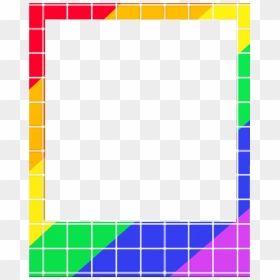 #polaroid #rainbow #png #border - Electric Blue, Transparent Png - rainbow.png