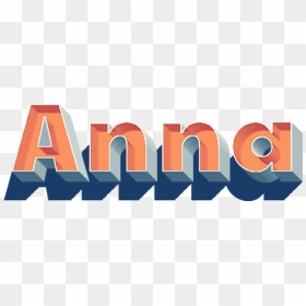 Anna 3d Letter Png Name - Graphic Design, Transparent Png - anna png