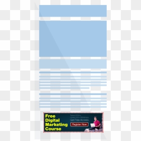 Large Mobile Banner - Electric Blue, HD Png Download - banner template png