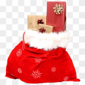 Santa Claus Bag Png, Transparent Png - stocking png