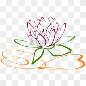 Free Png Download Lotus Flower Vector Png Images Background - Lotus Images In Black And White, Transparent Png - water lily png