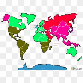 World Map Vector Free Download - Ap Human Geography World Regions A Closer, HD Png Download - world map vector png