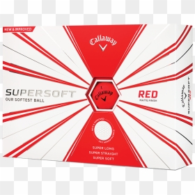 Callaway Supersoft Matte Red Golf Balls, HD Png Download - master ball png
