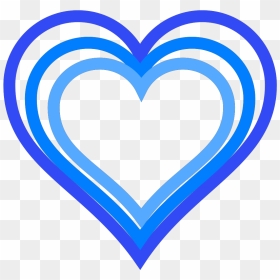 Blue And White Heart, HD Png Download - blue heart png