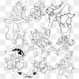 Line Art, HD Png Download - jirachi png