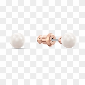Latisha Pierced Earrings, Black, Rose-gold Tone Plated - Pearl, HD Png Download - master ball png