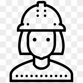 Female Worker Icon - Civil Engineering Icon Png, Transparent Png - female icon png