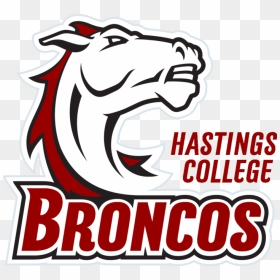 Broncos Football Clipart Jpg Stock Broncos Football - Hastings College Football Logo, HD Png Download - broncos png