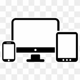 Computer, Smartphone And Tablet Vector Icons - Phone Tablet Pc Icon, HD Png Download - computer icon vector png
