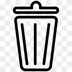 Recycle Bin Outline - Recycle Bin Icon White Png, Transparent Png - recycle icon png