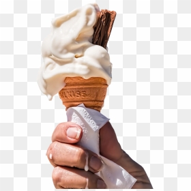 Ice Cream In Hand No Background Image - Hand Ice Cream Png, Transparent Png - dessert png