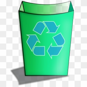 Green Recycle Bin Clip Arts - Recycling Bin Clip Art, HD Png Download - recycle icon png