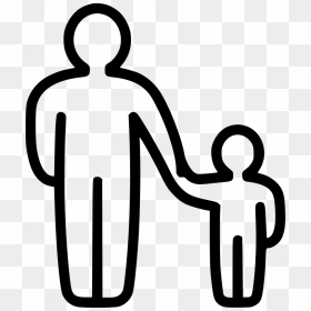 Father Child Boy Family Parental Control - Transparent White Human Icon, HD Png Download - father png
