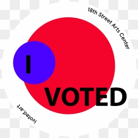 I Voted Sticker Template Mh - Circle, HD Png Download - i voted png