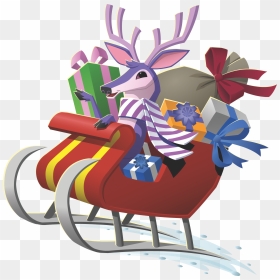 Image In Png Animal - Transparent Png Animal Jam Deer, Png Download - sleigh png