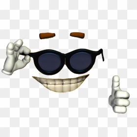 Cursed Emoji Thumbs Up, HD Png Download - meme glasses png
