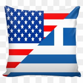 American Greek Pillow Cover - Usa And Australia Flag, HD Png Download - america flag png