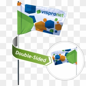 Custom Golf Flag Flag Rotates Freely Around The Flagstick - Graphic Design, HD Png Download - golf flag png