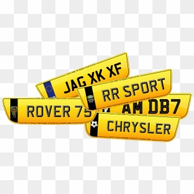 Shaped Show Plates - Shaped Number Plate For Range Rover Sport, HD Png Download - license plate png
