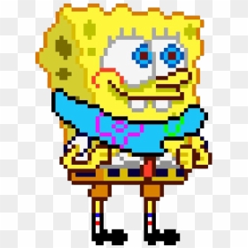 Spongebob Squarepants Pixel Art, HD Png Download - spongebob.png