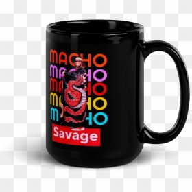 Image Of Macho Coffee - Black Mug, HD Png Download - macho man png