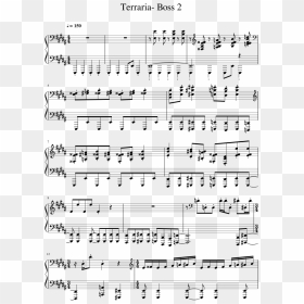 Terraria Boss 1 Piano Sheet Music, HD Png Download - terraria png
