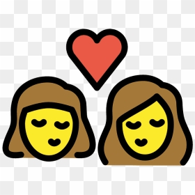 Woman, Woman Emoji Clipart - Clip Art, HD Png Download - kiss emoji png