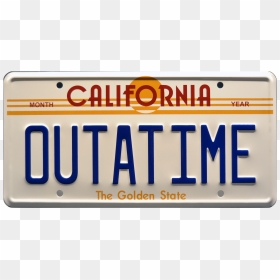 Back To The Future Plate, HD Png Download - license plate png