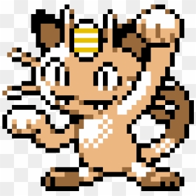 Meowth Pre Evolution Beta , Png Download - Old Meowth Pokemon Pixel, Transparent Png - meowth png