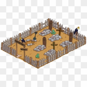 Roscoe Unlock Pix - Springfield Cemetery The Simpsons, HD Png Download - cemetery png