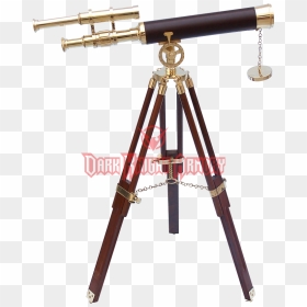 Refracting Telescope Brass Tripod Maritime Transport - Medieval Telescope, HD Png Download - telescope png